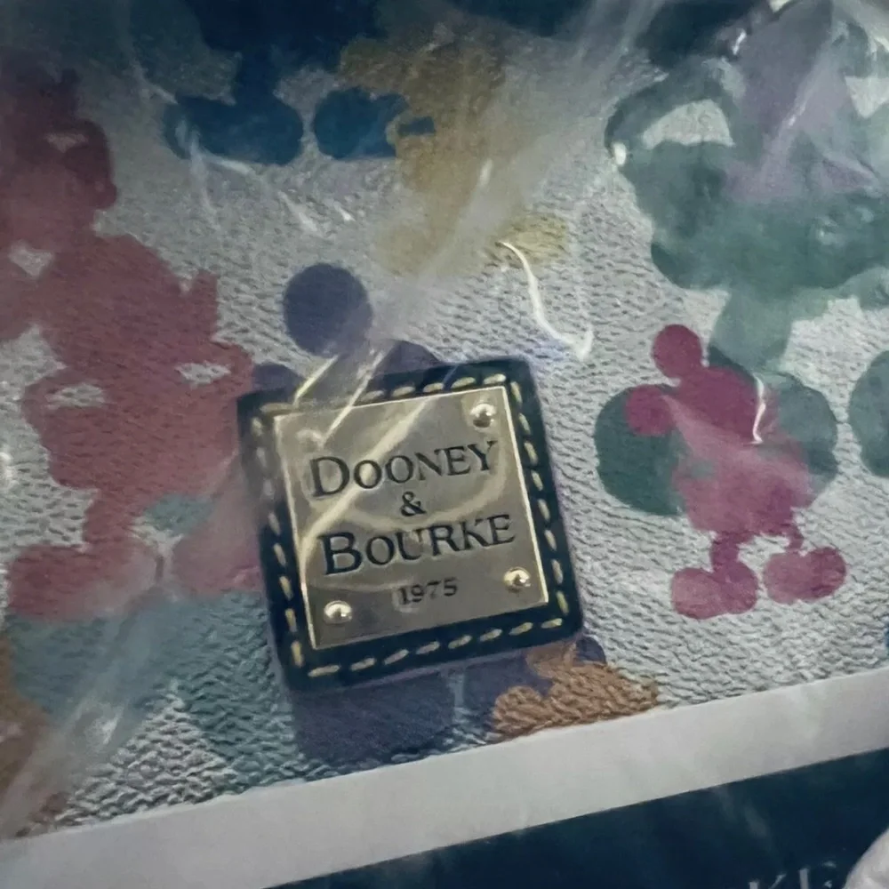 Disney Dooney Silver Wonder Mickey Mouse Crossbody - 10th Anniversary.